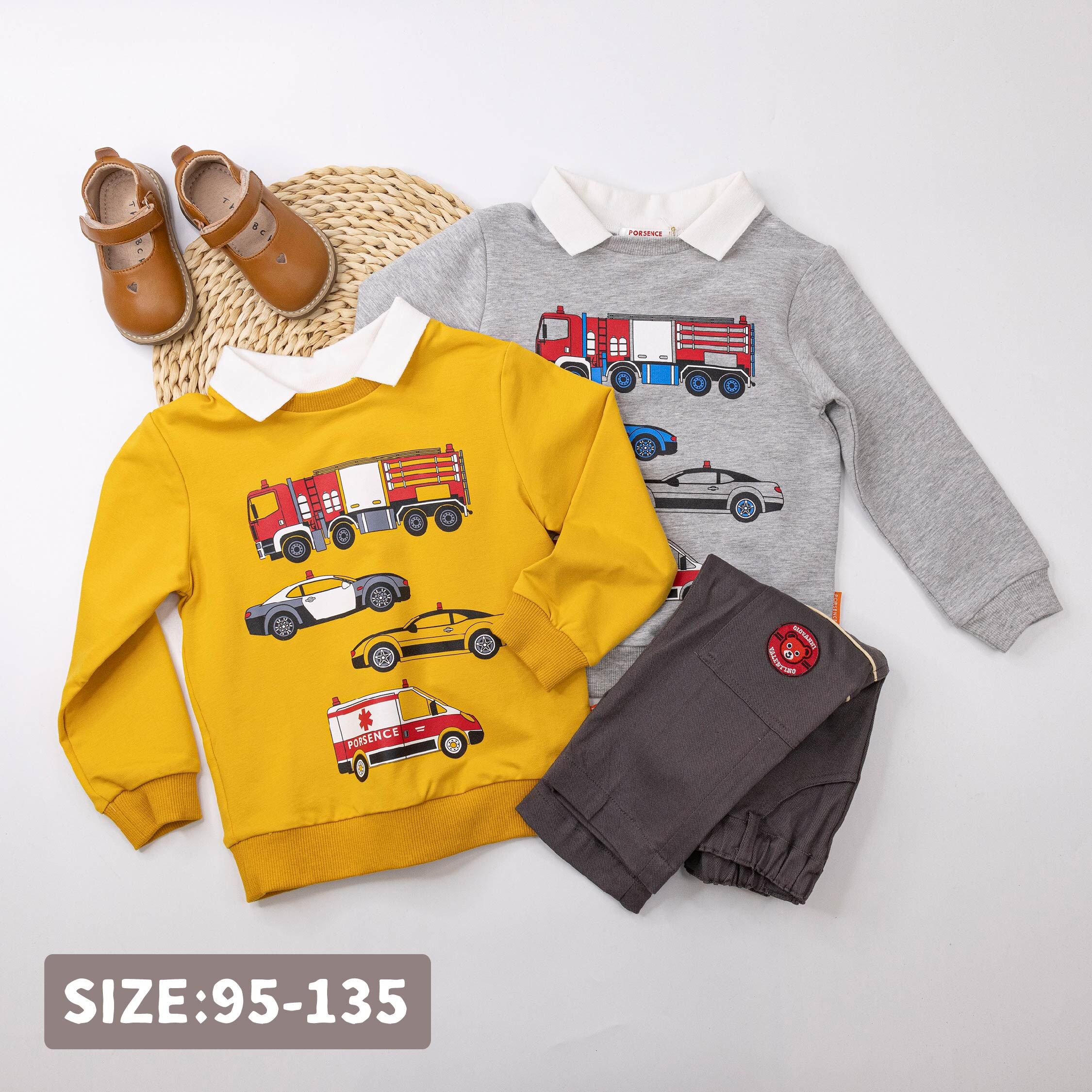 波紳士【22508】帥氣工具車假兩件翻領上衣＊二色