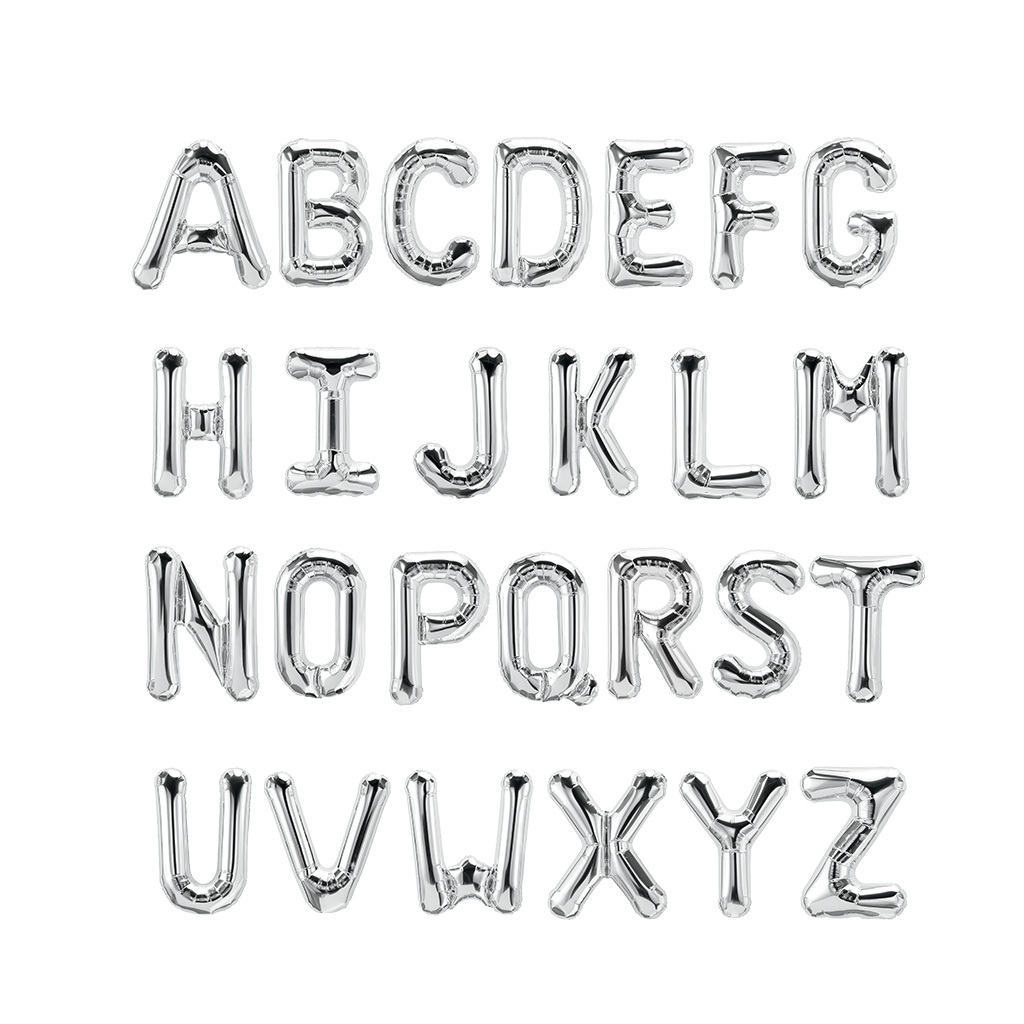 字母數字丨鋁箔英文字母- 16吋