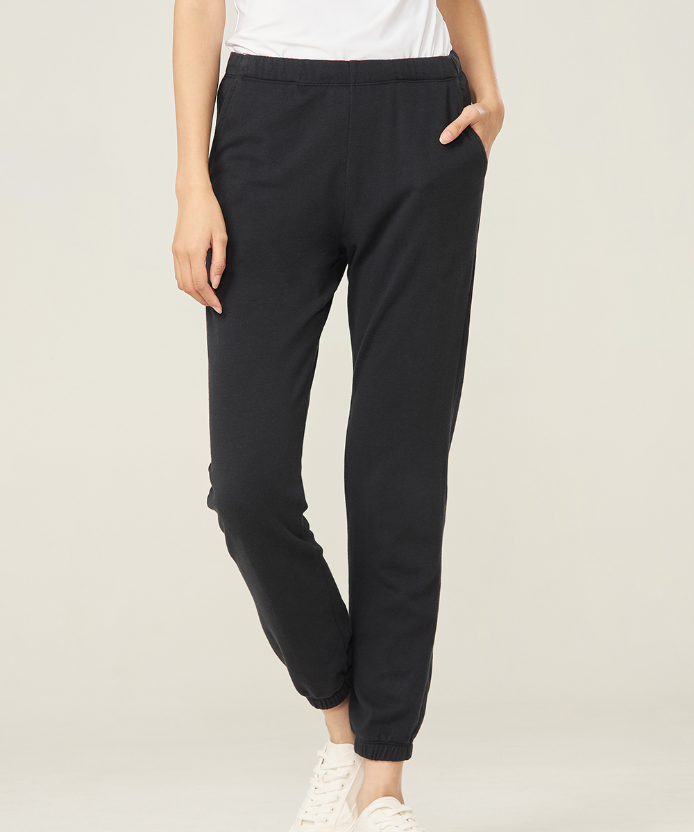 自由空間-卷卷棉 輕彈棉柔女口袋長褲 UE0K1525