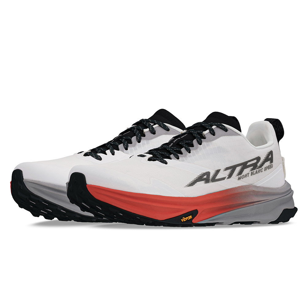 MONT BLANC SPEED 白朗峰 競技越野跑鞋 男款 白/珊瑚紅 ( ALT0A85RZ-161 )