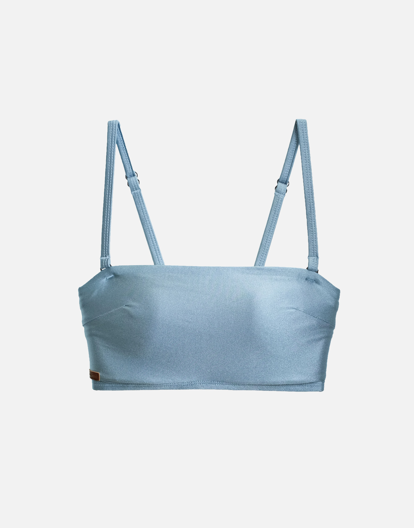 【絲光灰藍】PAW 平口美胸可調式背勾上衣