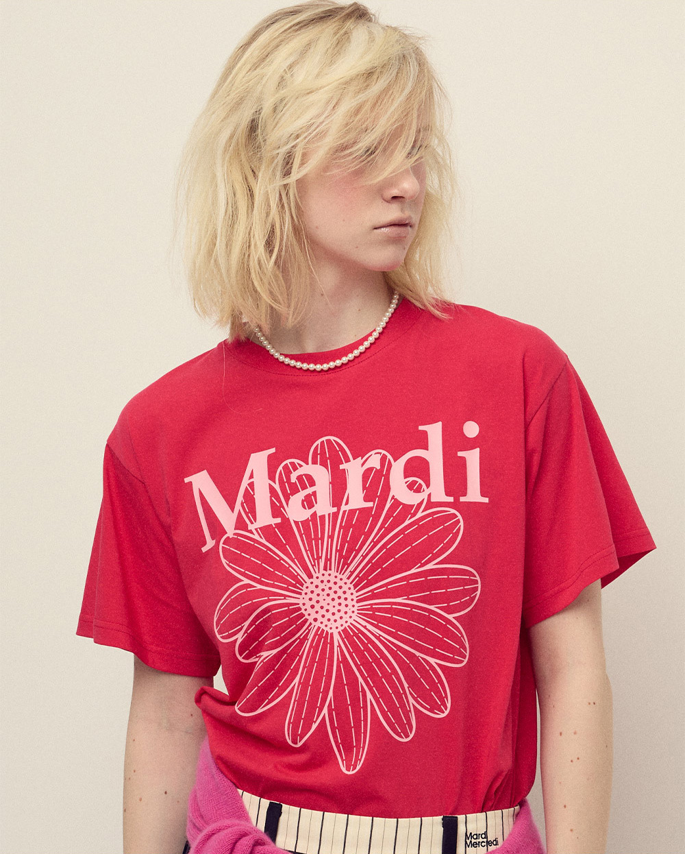 Mardi Mercredi | TSHIRT FLOWERMARDI_RED PINK