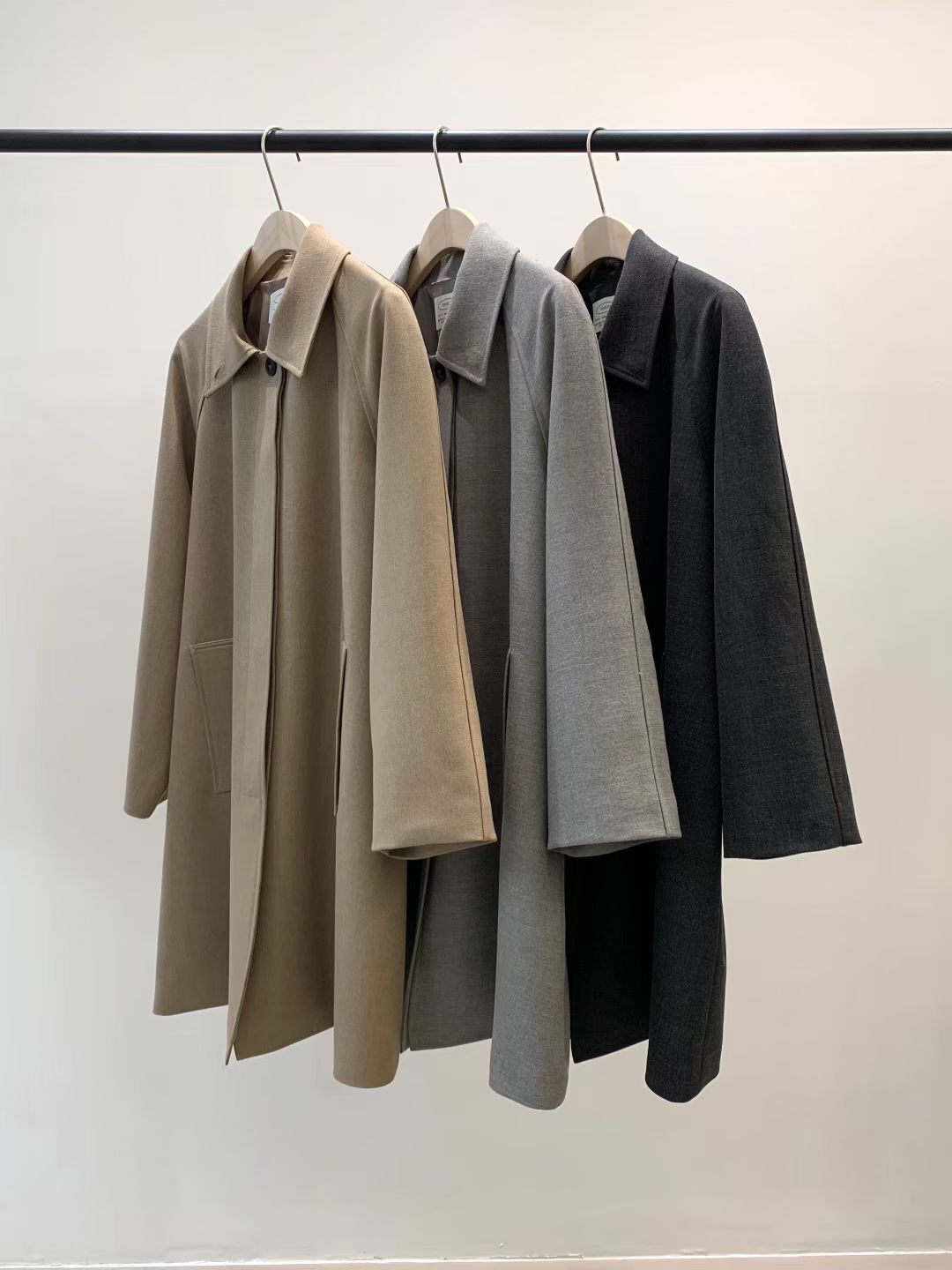 KN5006 簡約口袋大衣外套