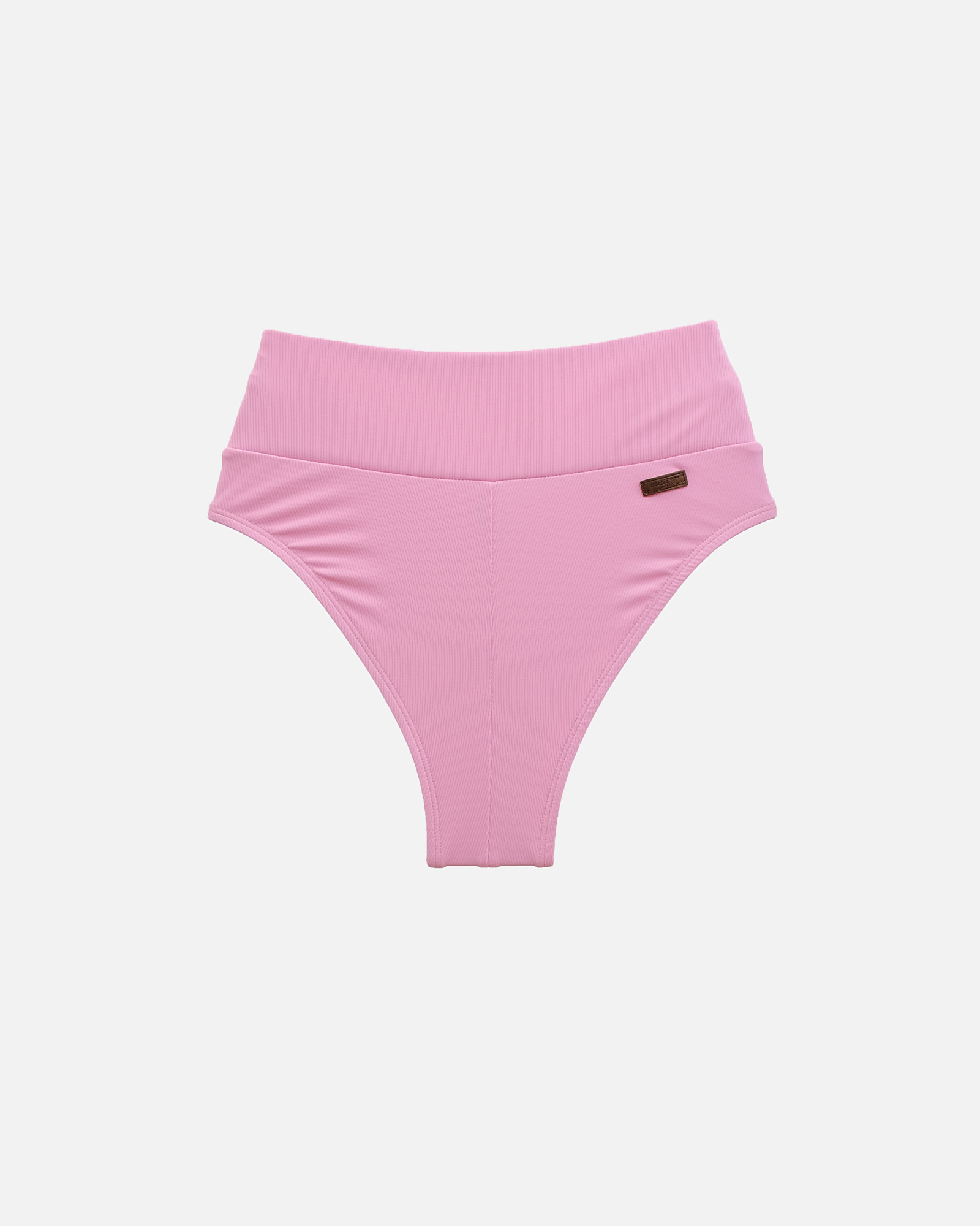 【羅紋草莓牛奶】HWm 高腰蜜挖臀泳褲