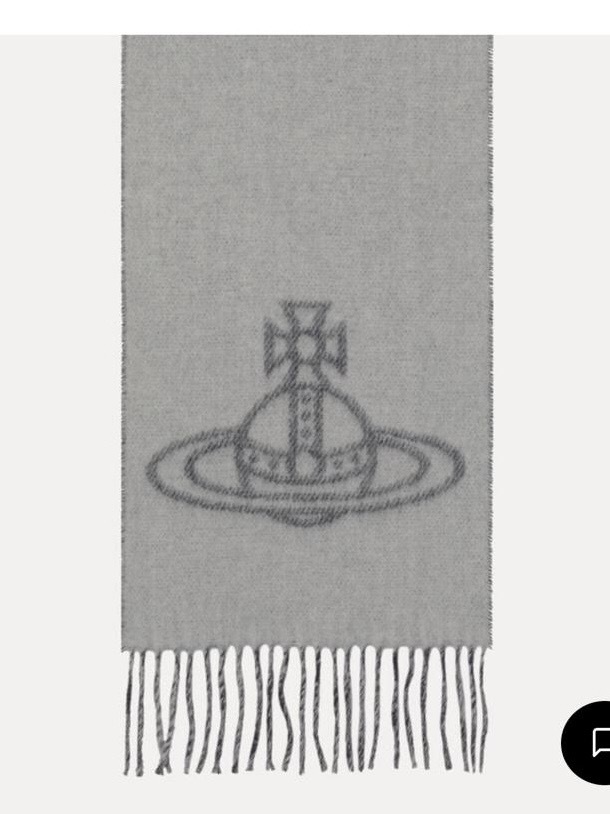 Vivienne Westwood Single Orb Double Scarf