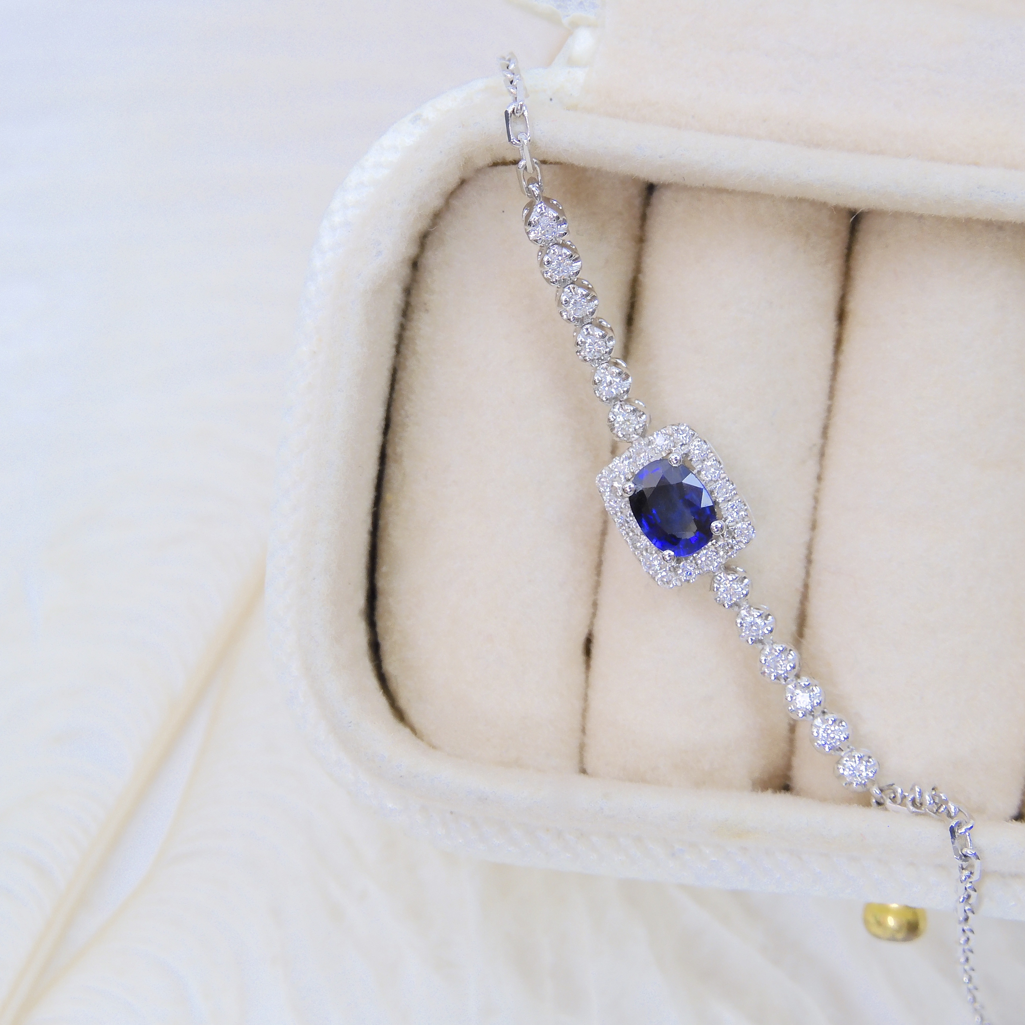 18K金 0.3ct 藍寶石手鏈