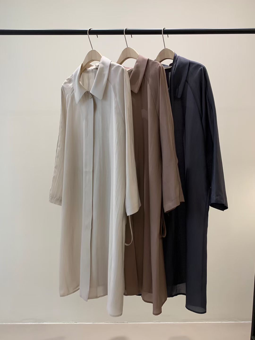 KN5014 綁繩插肩恤衫連身裙