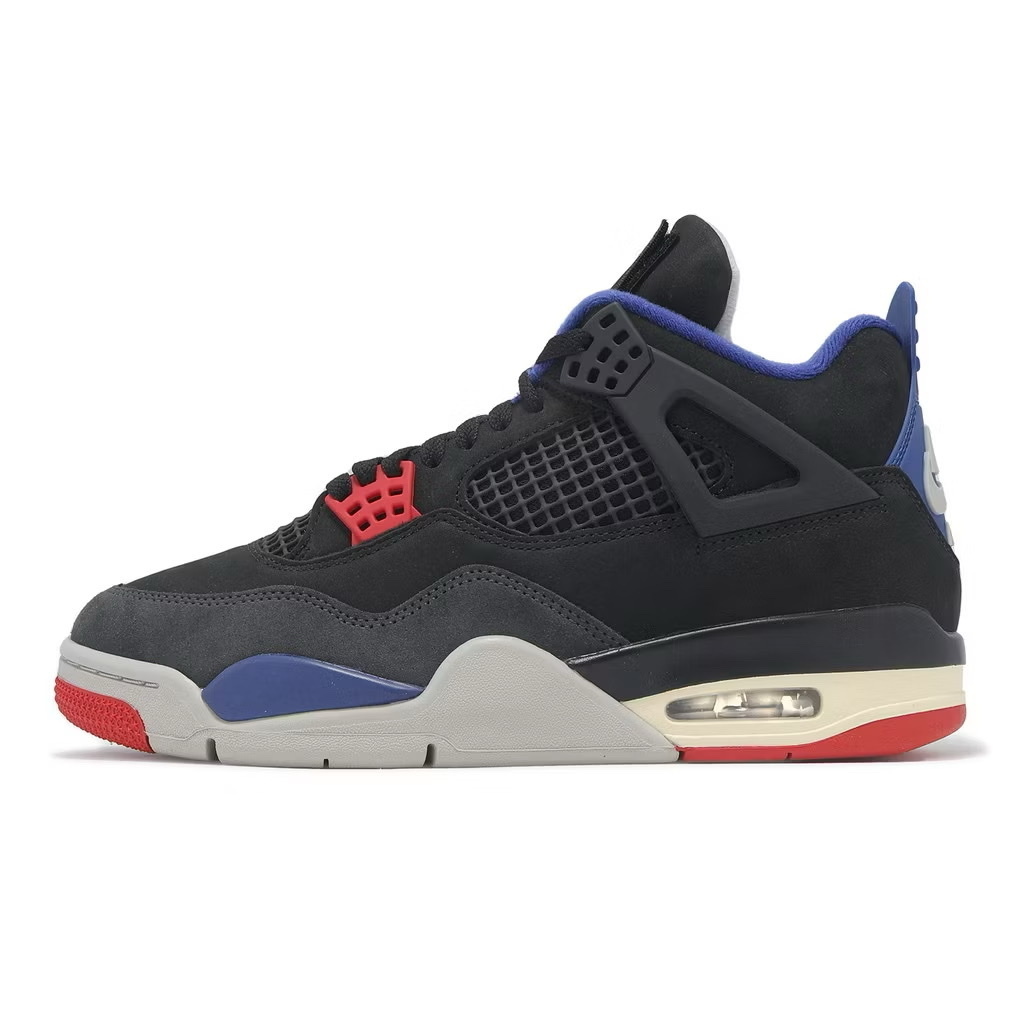 Nike Air Jordan 4 Retro 男鞋 Rare Air 黑藍紅 FV5029-003