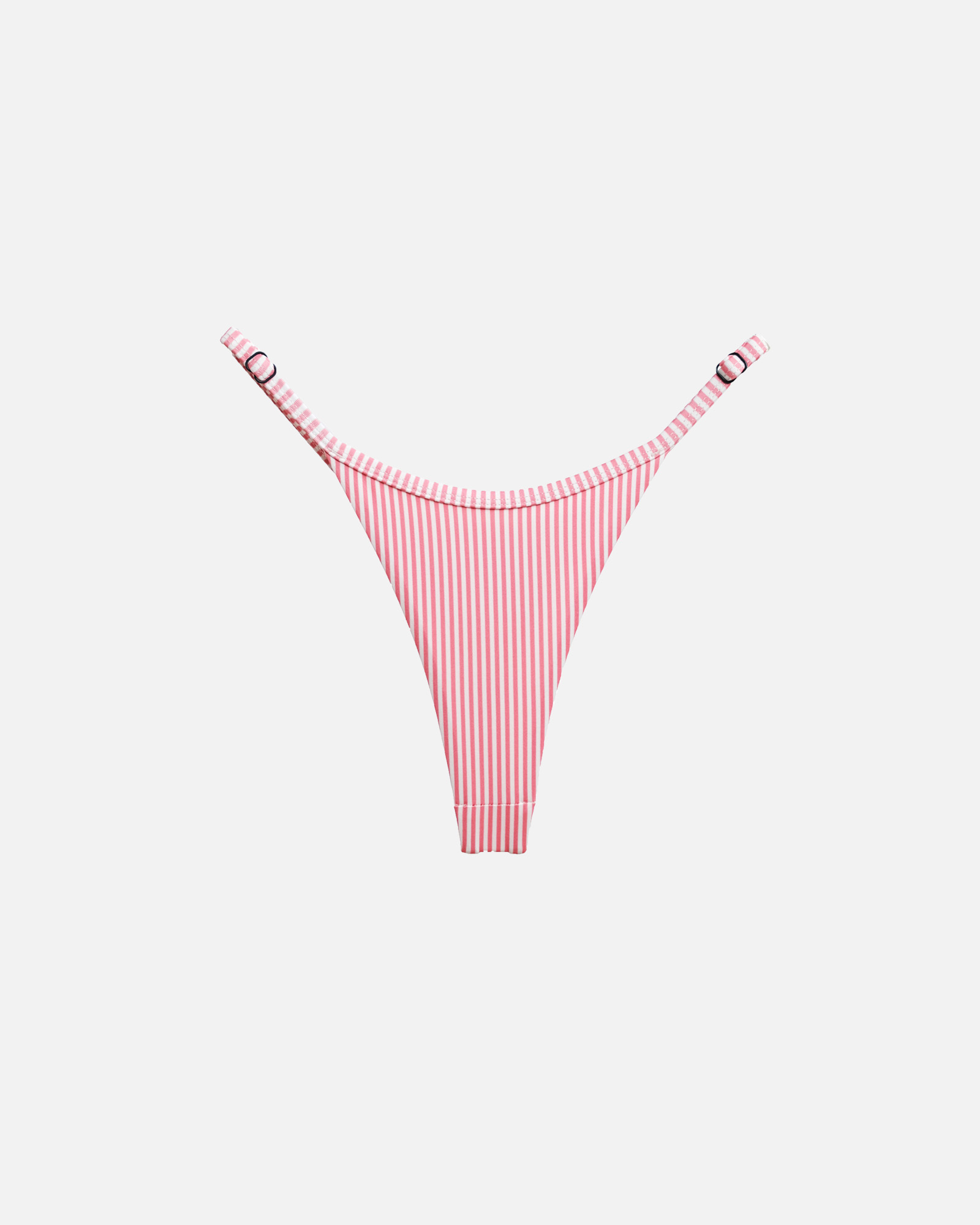 【粉紅條紋】SUNNY 極細日曬丁字泳褲