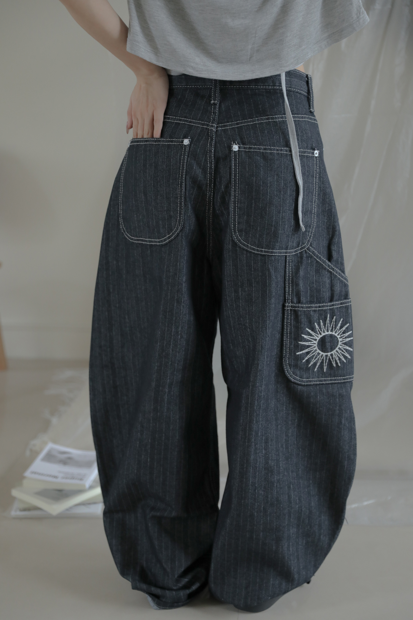 Chevron Non-Fade Pants #牛仔褲