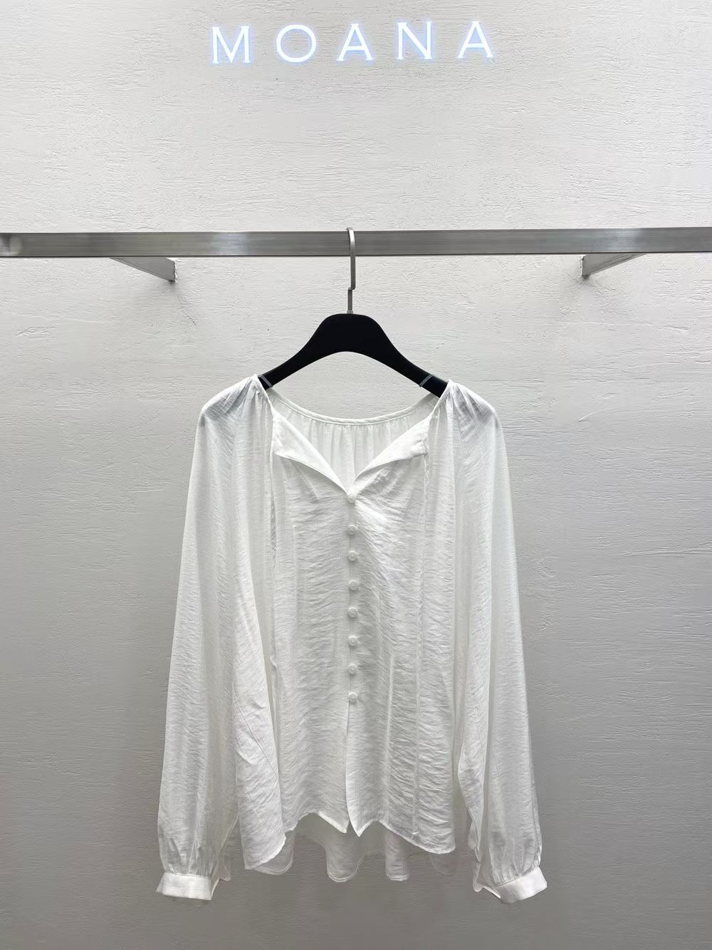 MK5004 輕宮廷風微透肌理感上衣