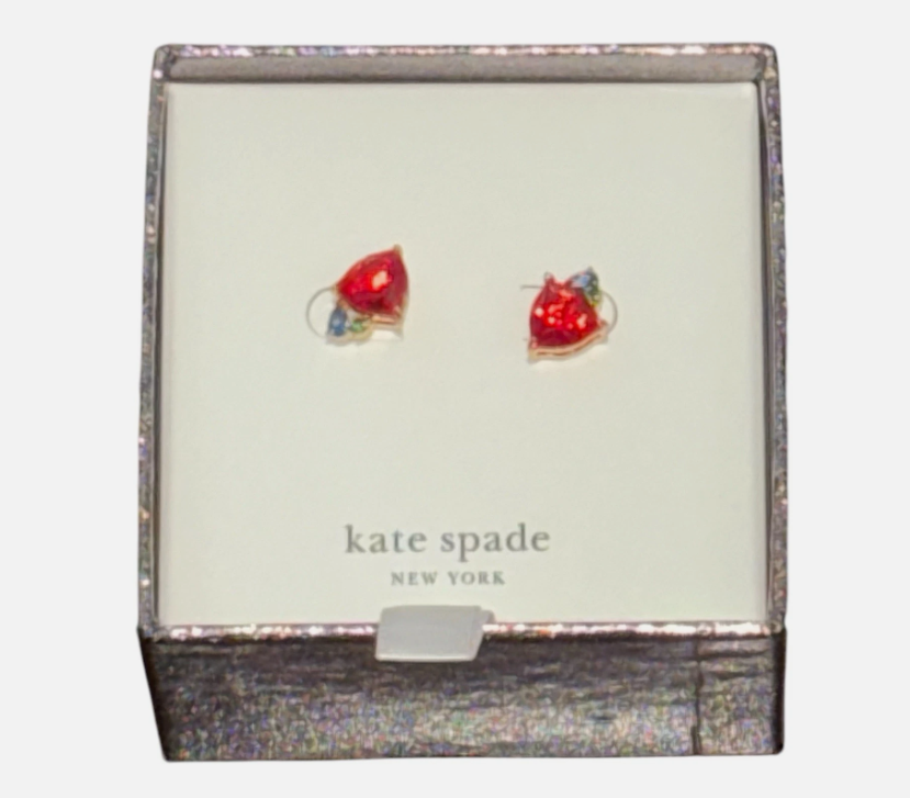 [S] KATE SPADE RED MULTI KJ830 SHINE ME UP EARRINGS, 196021545795 (SKS1666)