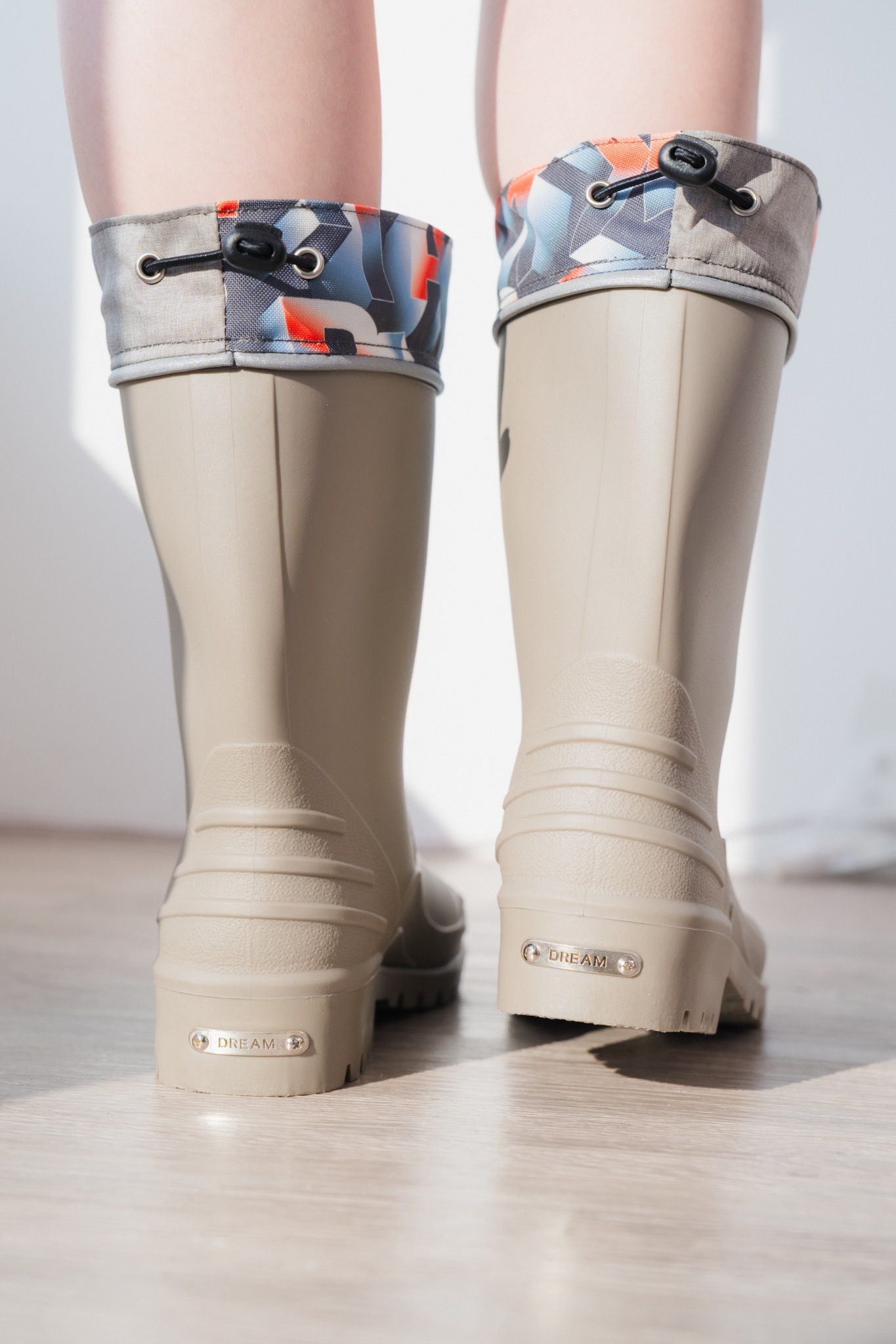 夢想中筒雨靴 - 灰