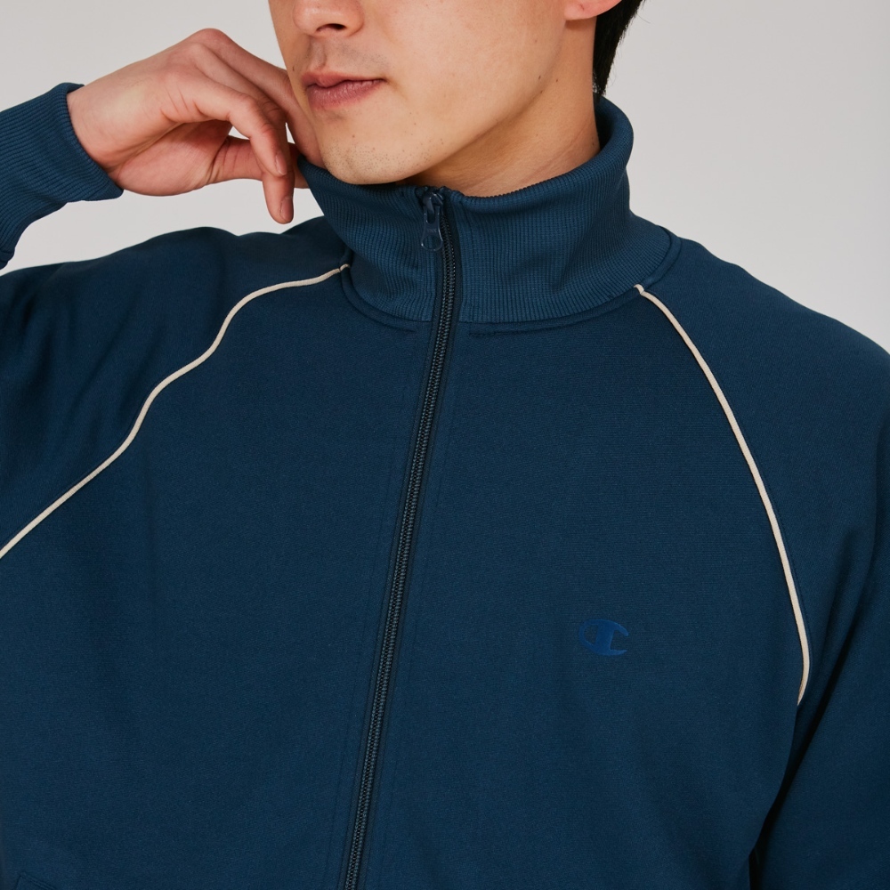 男款-CASUAL 連肩袖運動外套-深藍色（C3-C605-350）