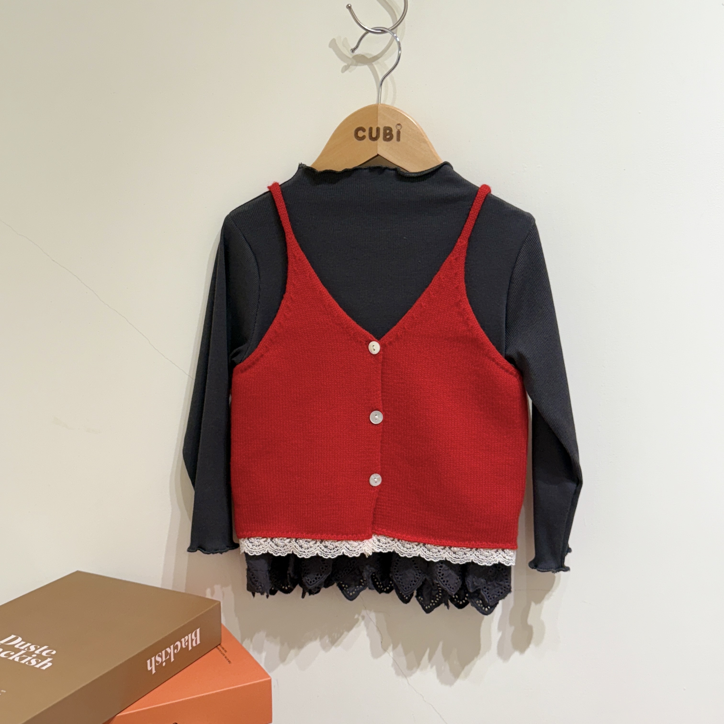 25秋 蕾絲滾邊背心