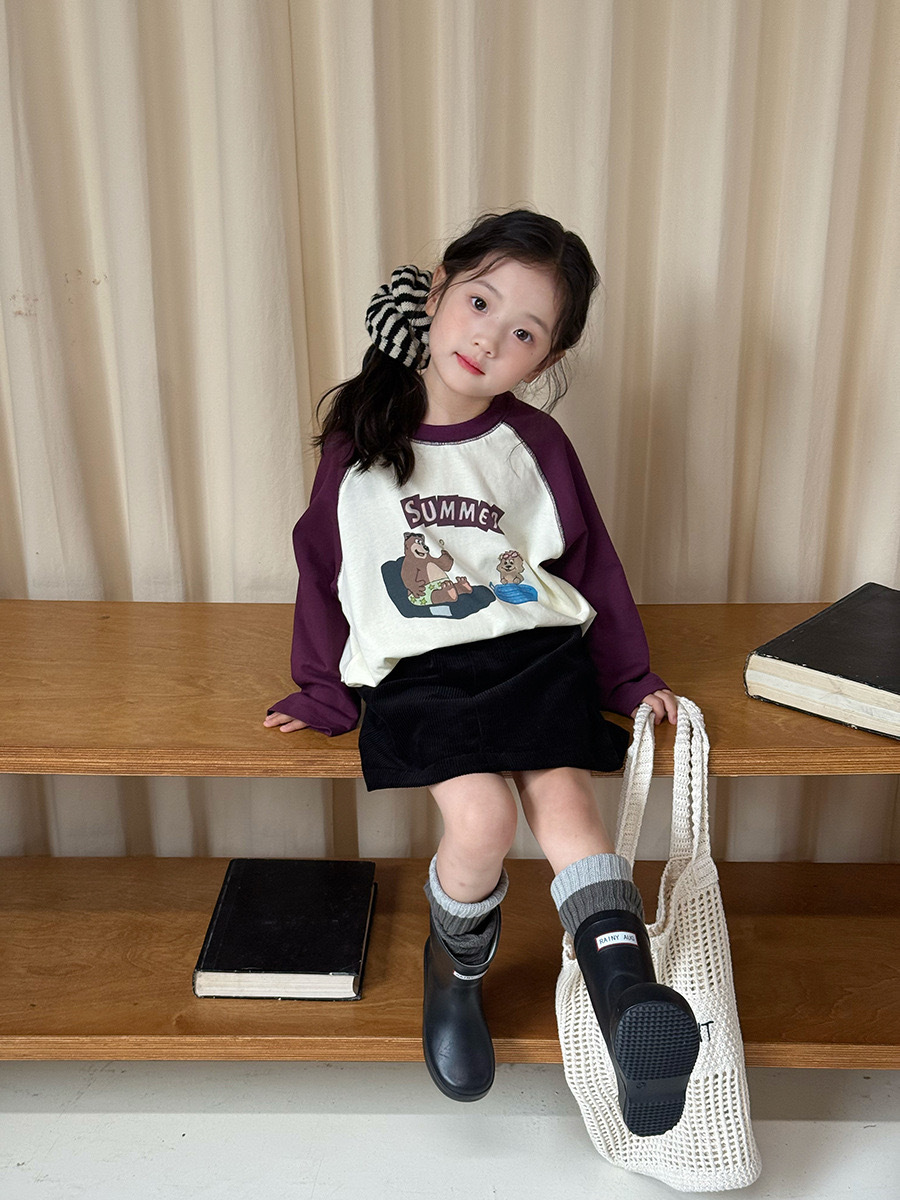 柔軟棉質拼袖上衣