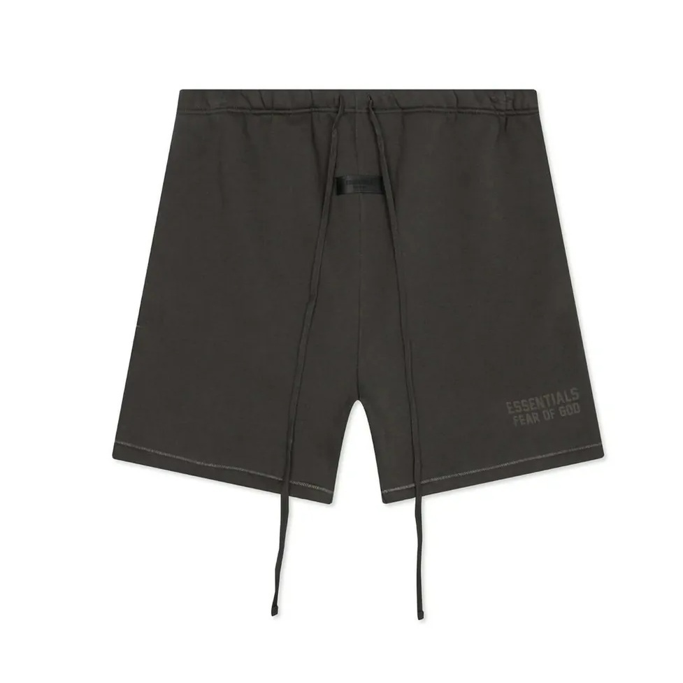 FOG FEAR Of GOD ESSENTIALS SWEATSHORT OFF BLACK FULL SIZE