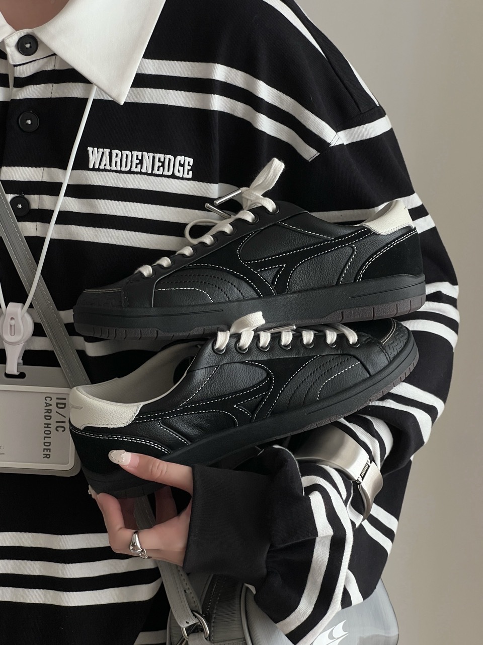 MIZUNO CT CLUB 奶油黑 外縫線 美式復古 薄底鞋 男女鞋 D1GH261005 / 預購