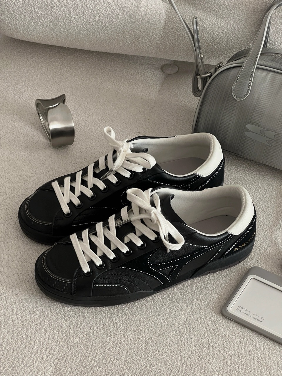 MIZUNO CT CLUB 奶油黑 外縫線 美式復古 薄底鞋 男女鞋 D1GH261005 / 預購