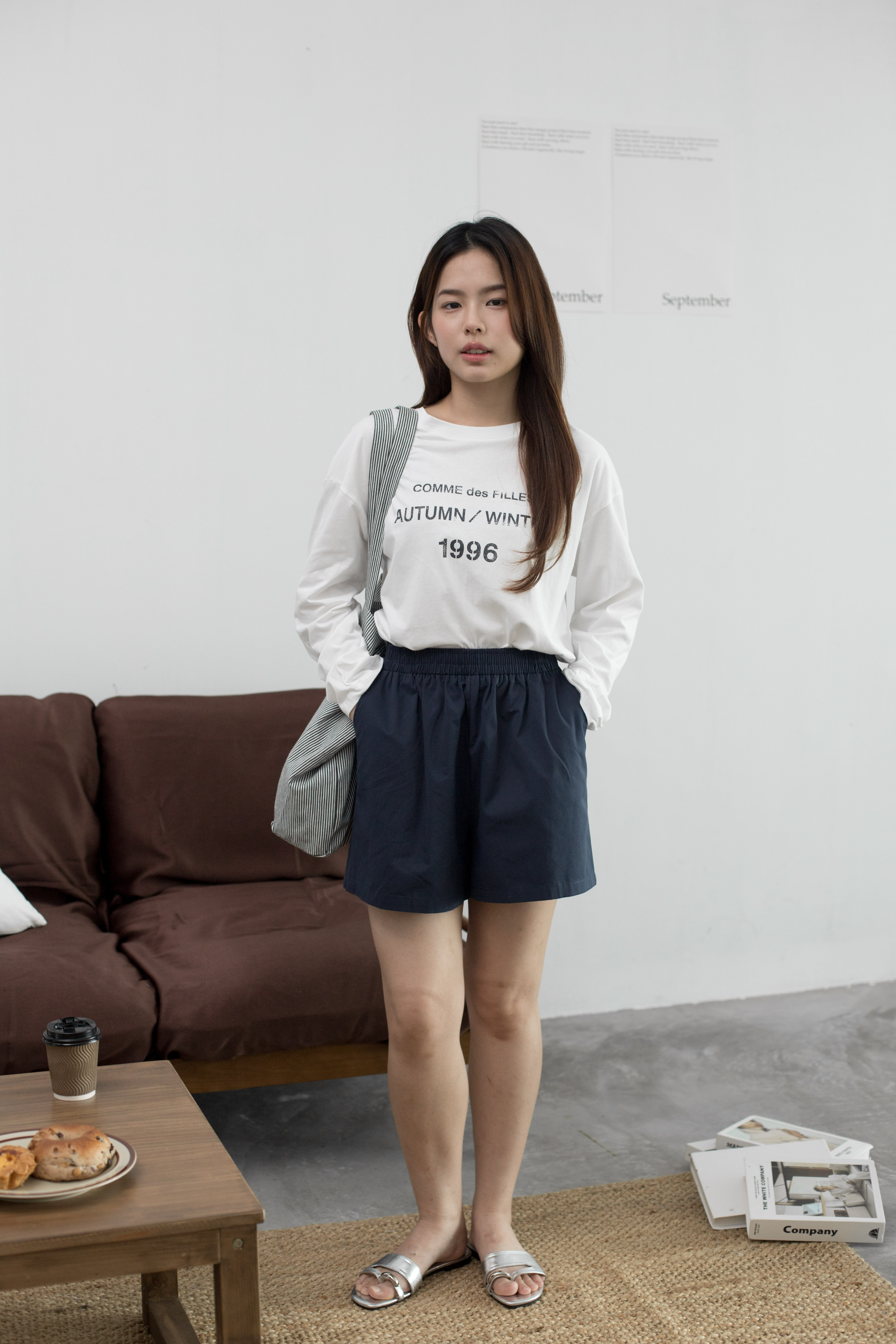 Jimie Long Sleeve Tee White -2504TLWHI