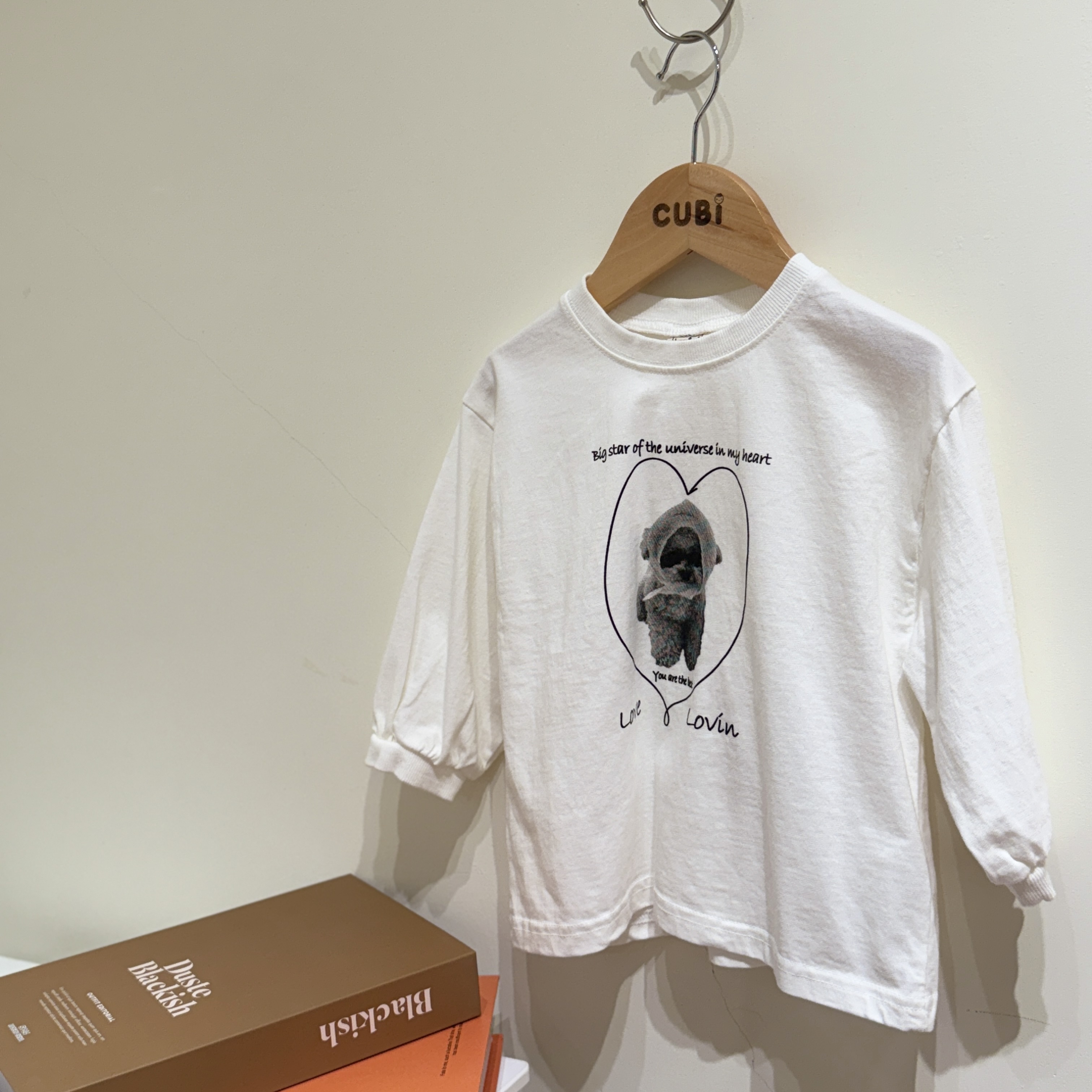 韓國 LOVIN - 25秋 親子款白T-KIDS