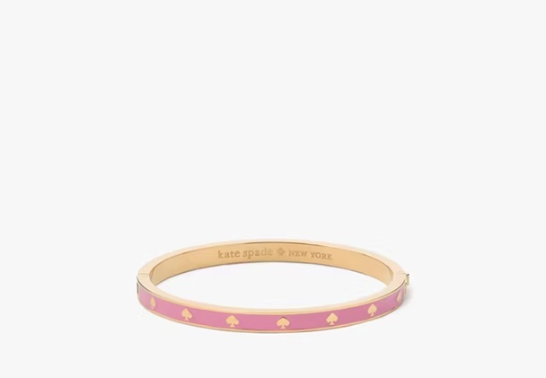[S] KATE SPADE SURF PINK KJ727 SPOT THE SPADE BRACELETS, 196021590627 (SKS1690)