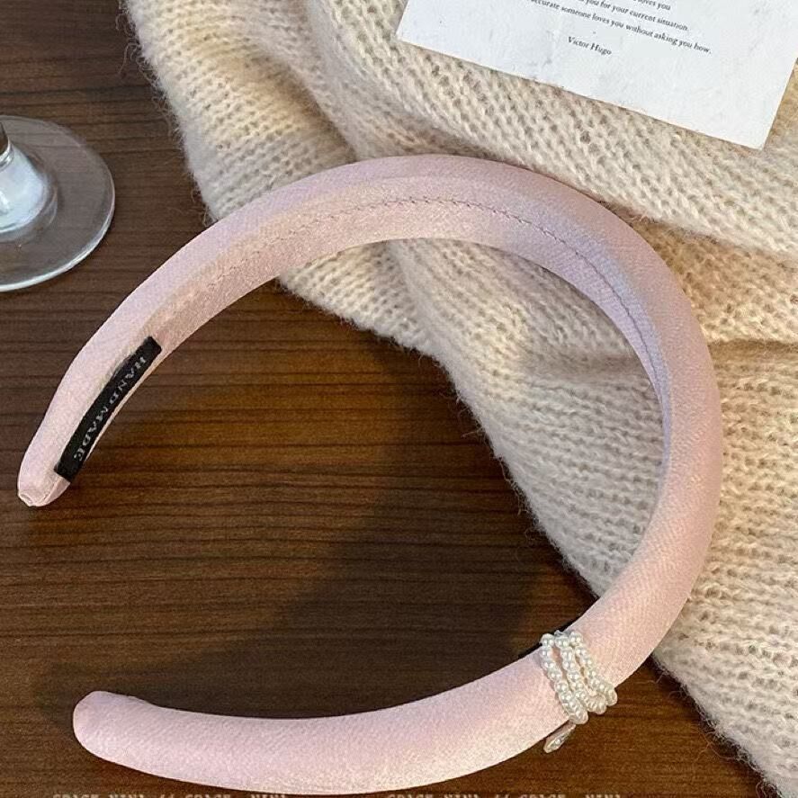 French Pearl Wide Headband