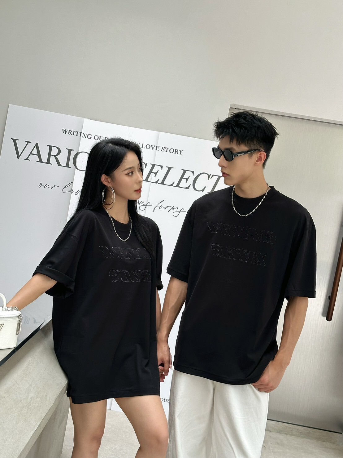 星耀映黑’Glitter—燙鑽正常版上衣