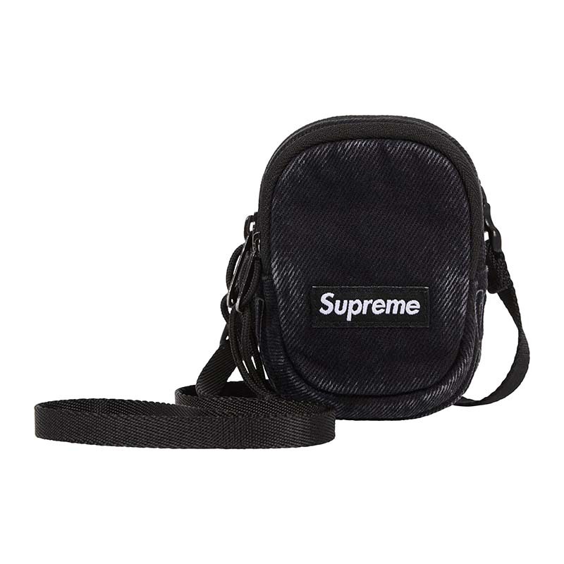 Supreme Denim Mini Utility Bag 'Black' 肩背包 小包 黑色 FW25B16-BK [台灣現貨]