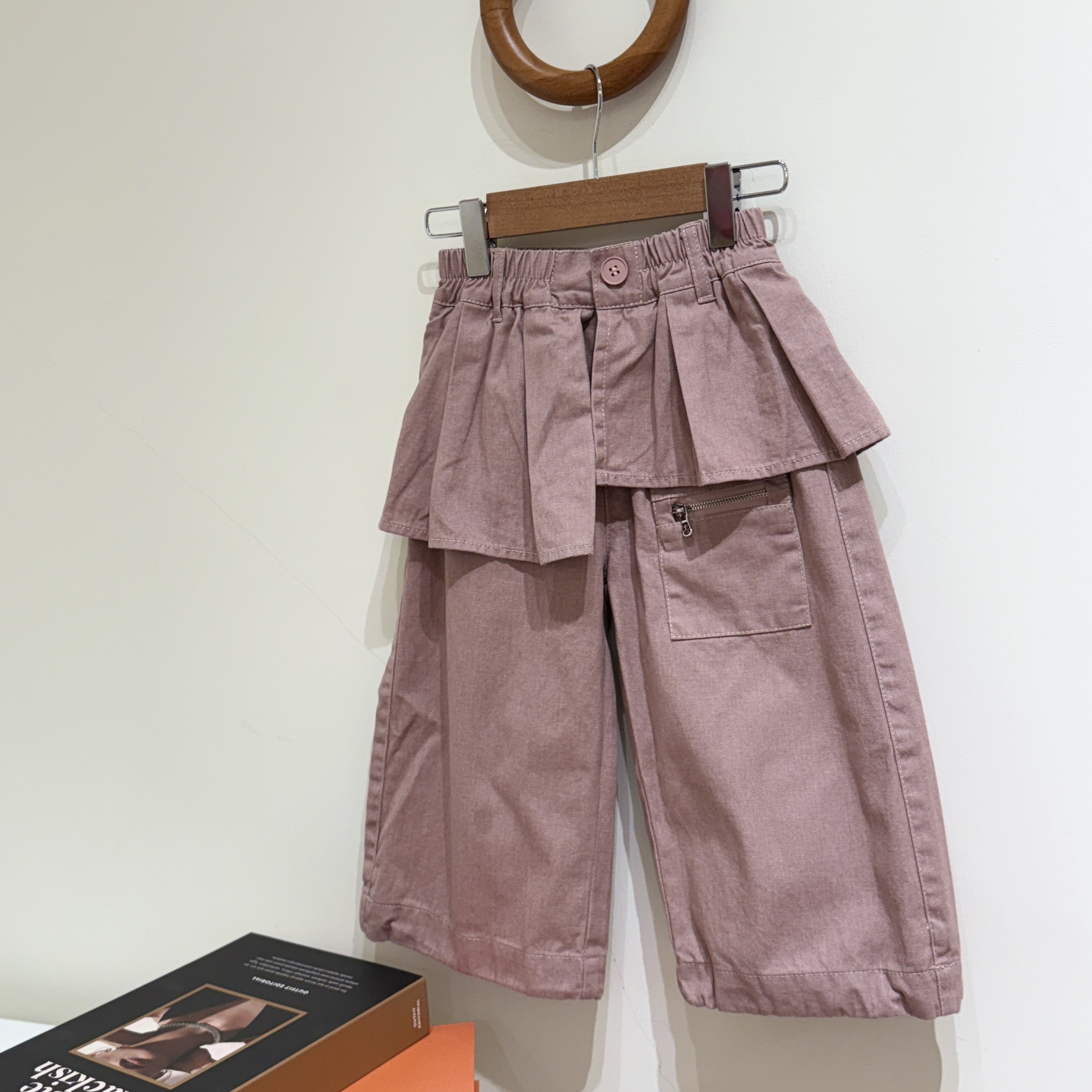 25秋 粉色造型工裝褲