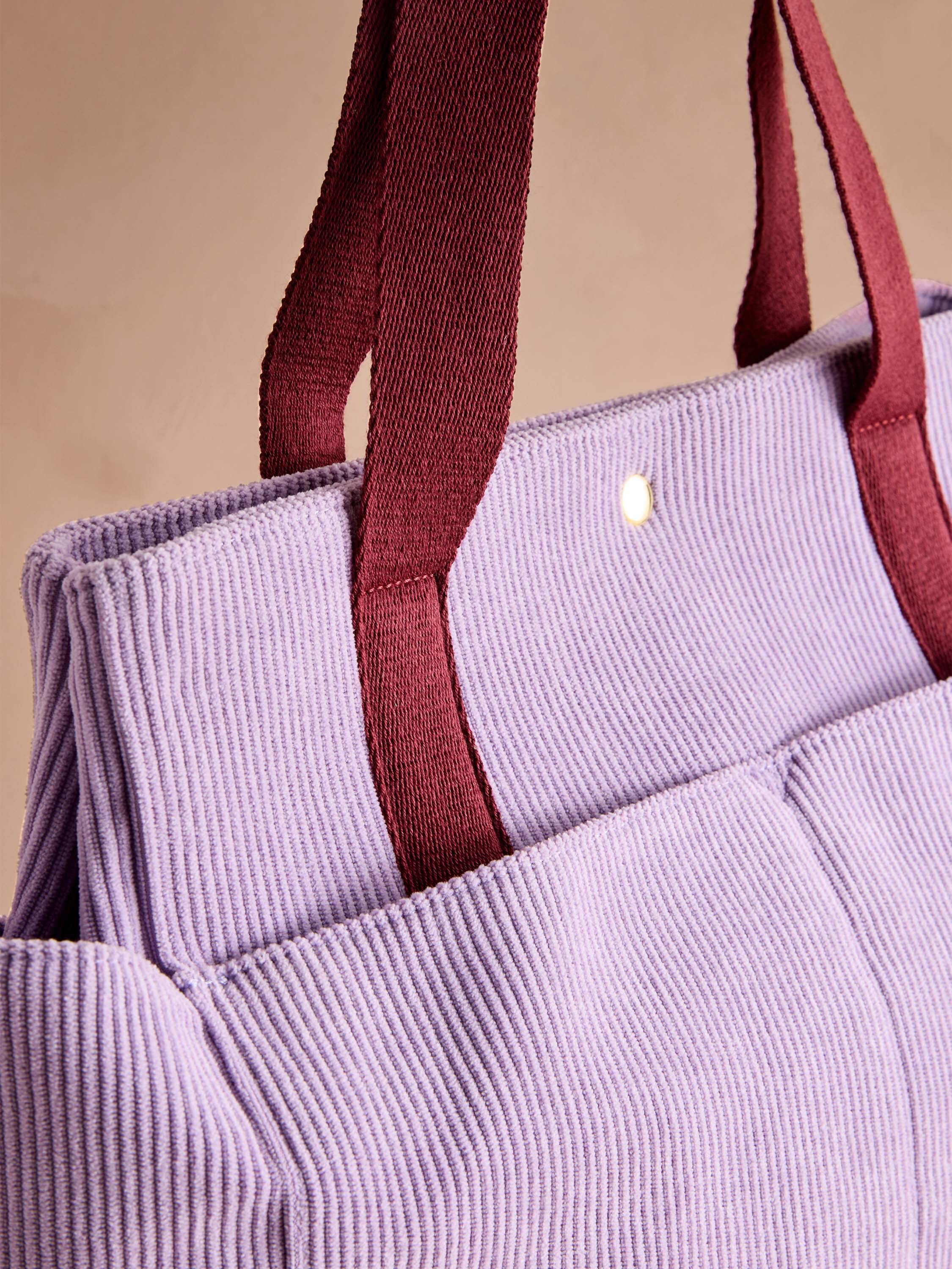 Plain Pink 燈芯絨托特包