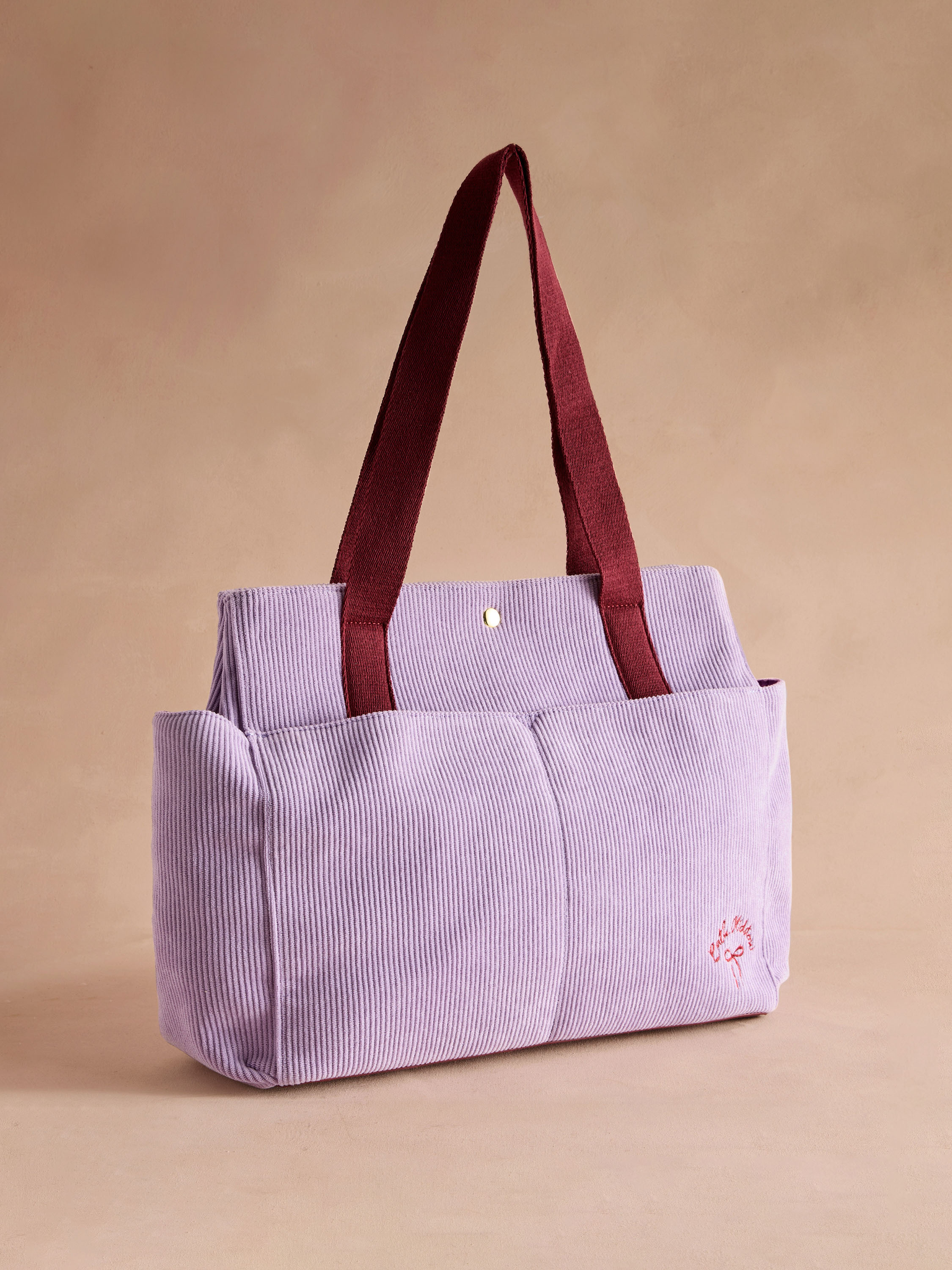 Plain Pink 燈芯絨托特包