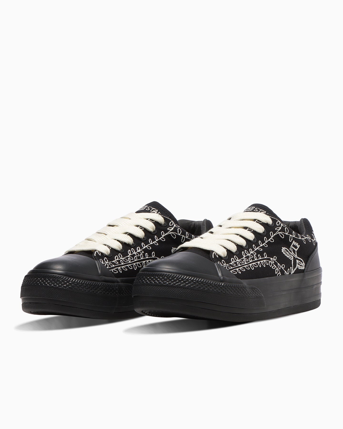 預購┃CONVERSE ALL STAR BOARDERSTAR OX X SHINYAKOZUKA 聯名 繪畫 刺繡 全黒 厚底 低筒鞋