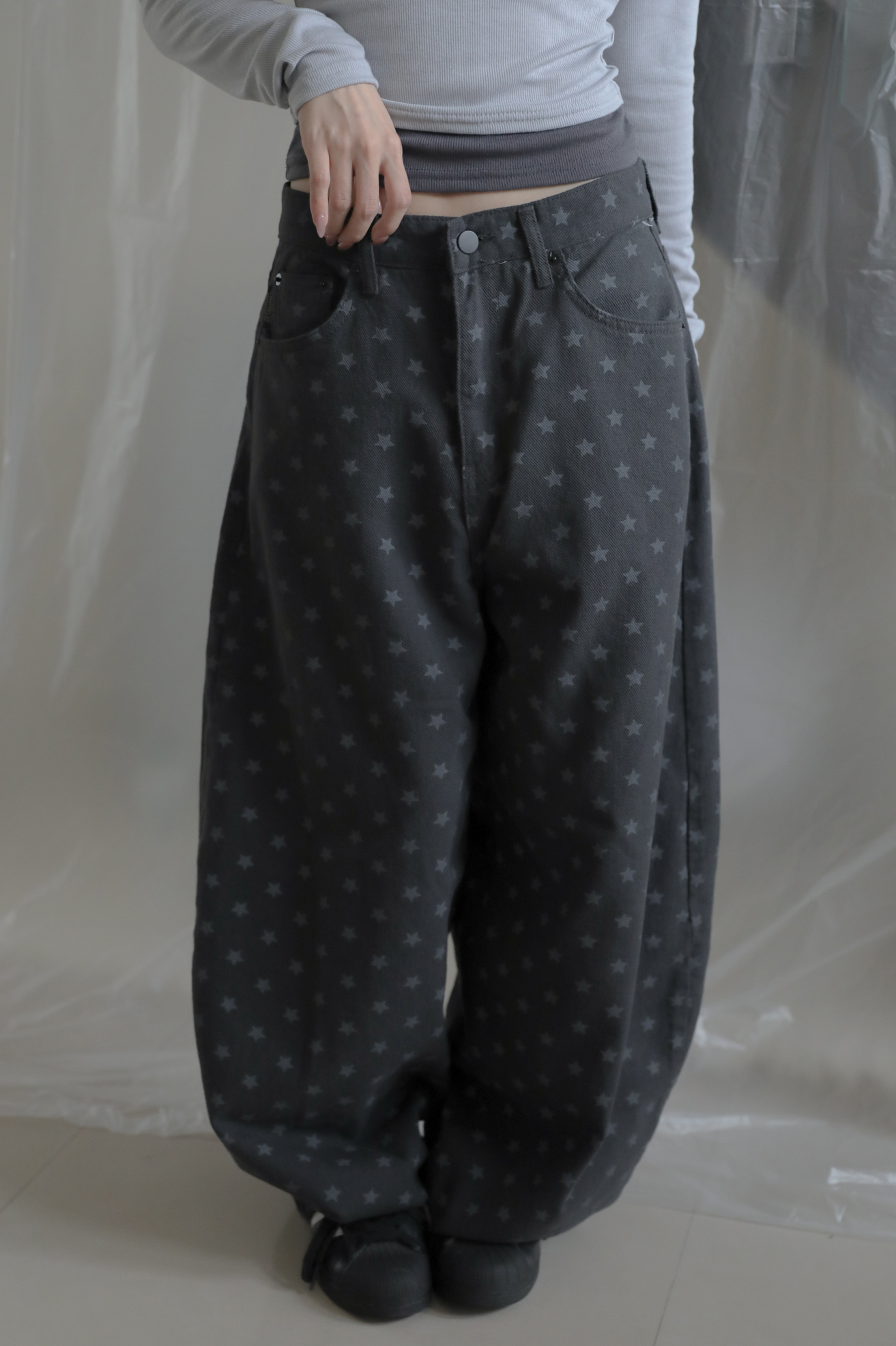 Galaxy Wide Balloon Denim #牛仔褲