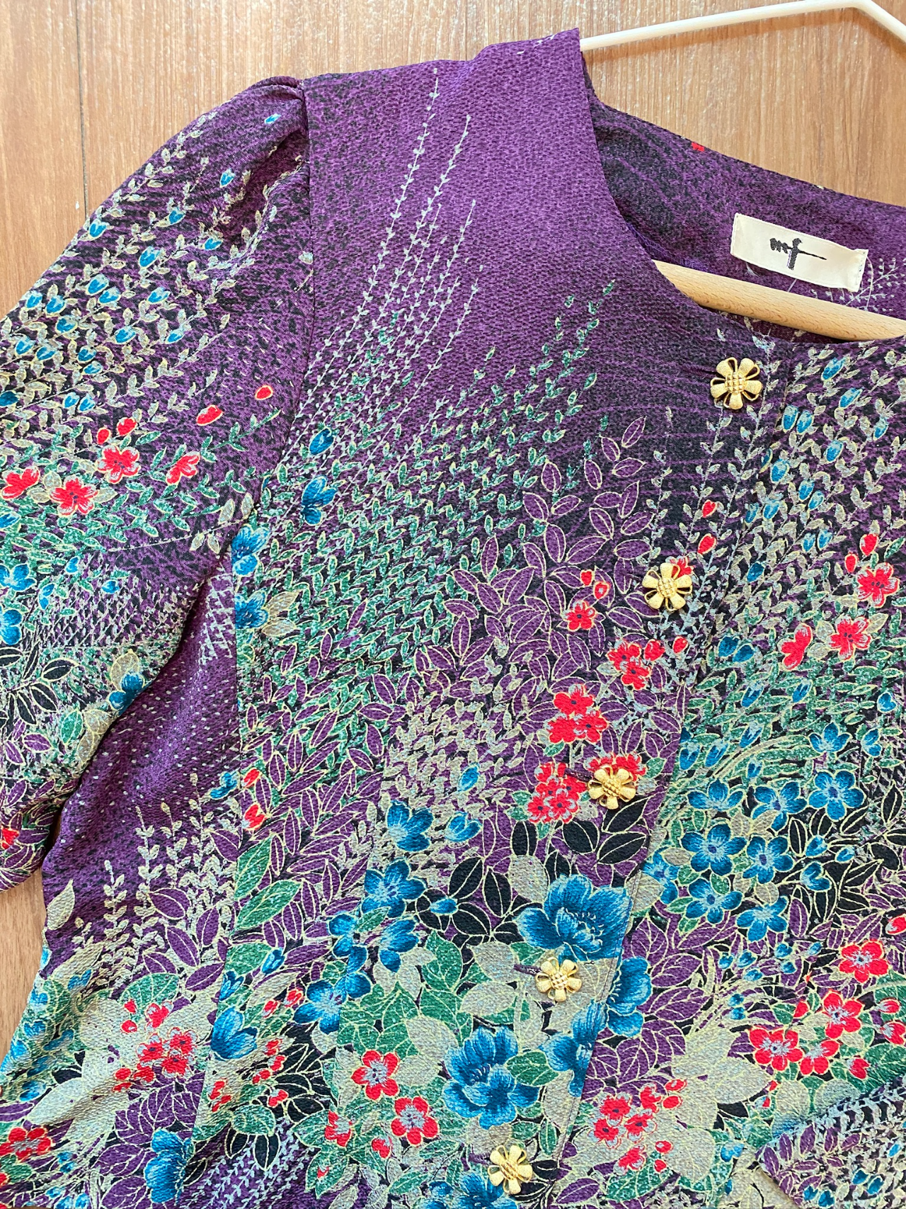 日本製和服布印花古著上衣