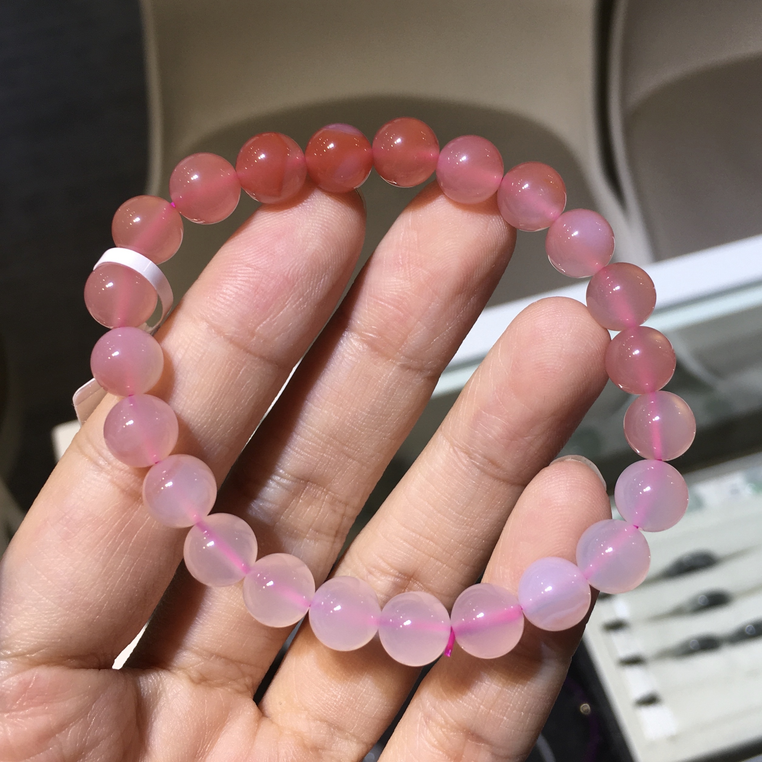 緋紅瑪瑙手串 58191 8mm