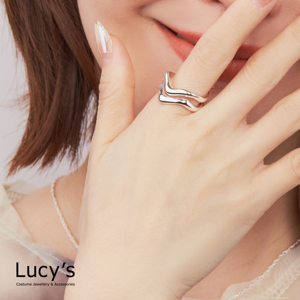 925純銀 海浪輕拂 開口戒 (107393)