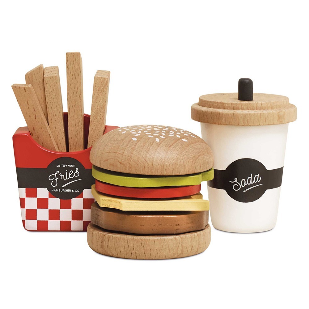 Le Toy Van 角色扮演 - 美式漢堡薯條套餐玩具組