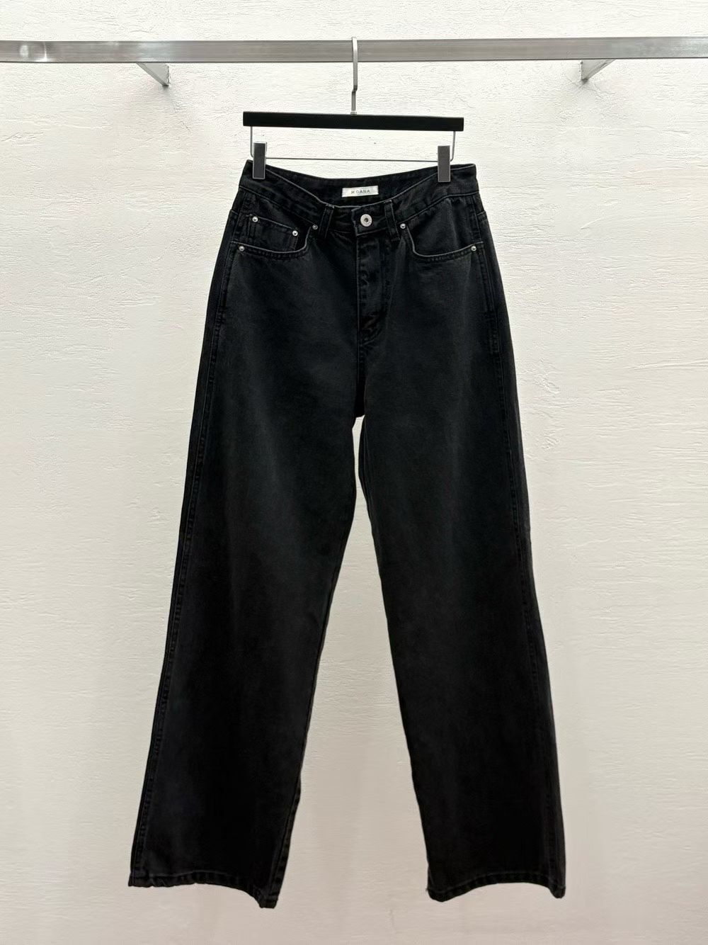 MK5010 黑色型格個性直腳長褲(S/M/L)