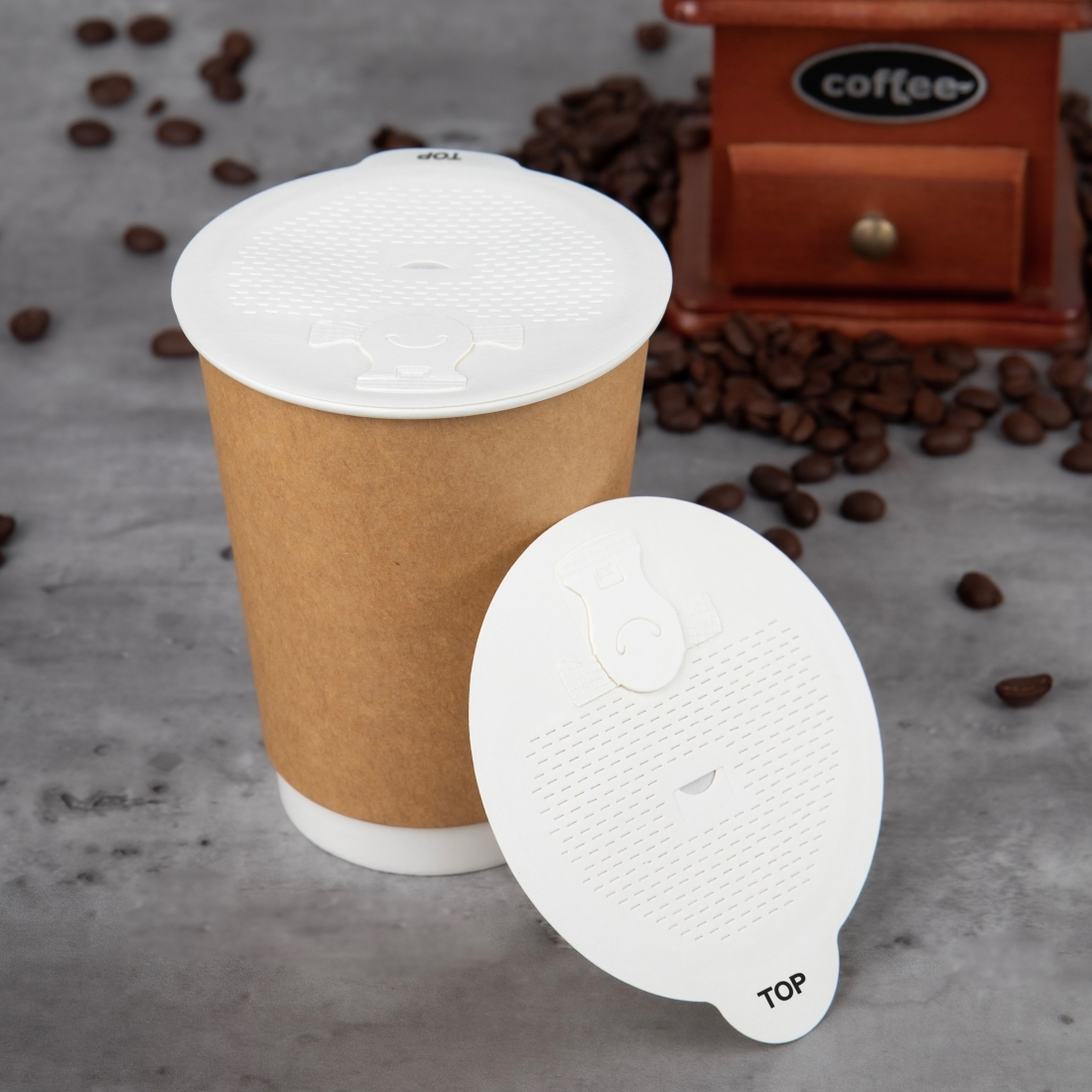 環保紙封口膜 90口徑 白色