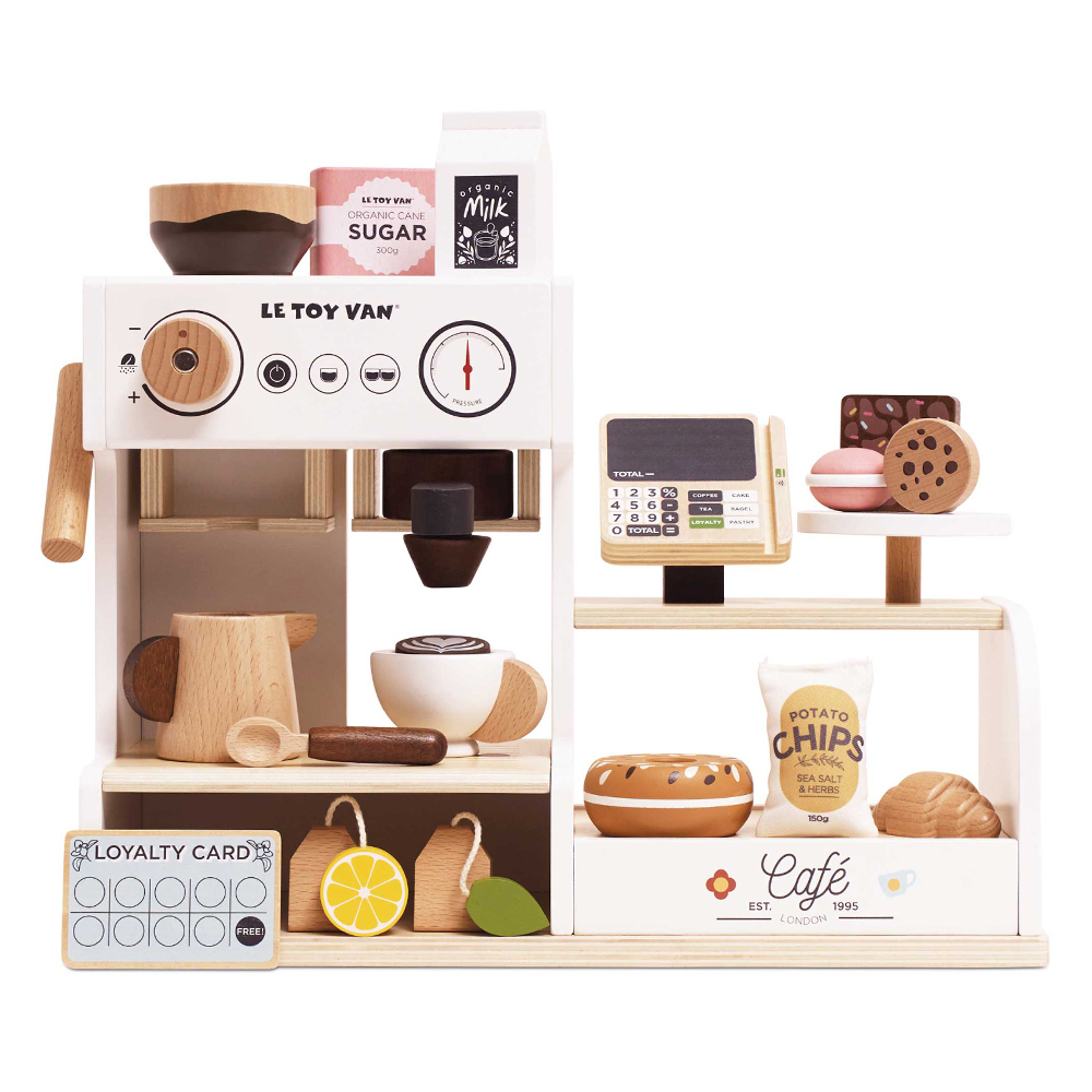 Le Toy Van 角色扮演 - 行動咖啡攤玩具組