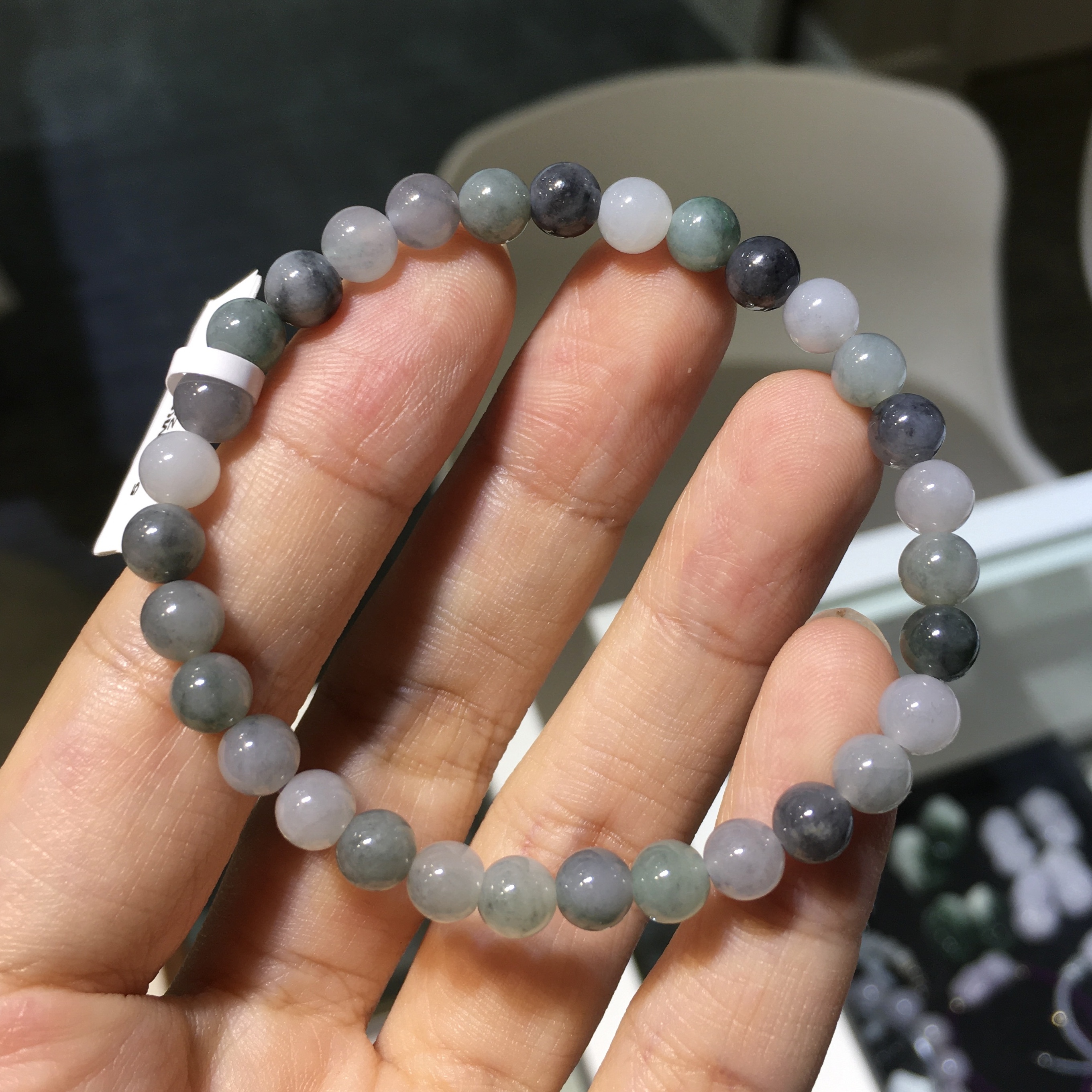 水墨翡翠手串 5.8mm (004)