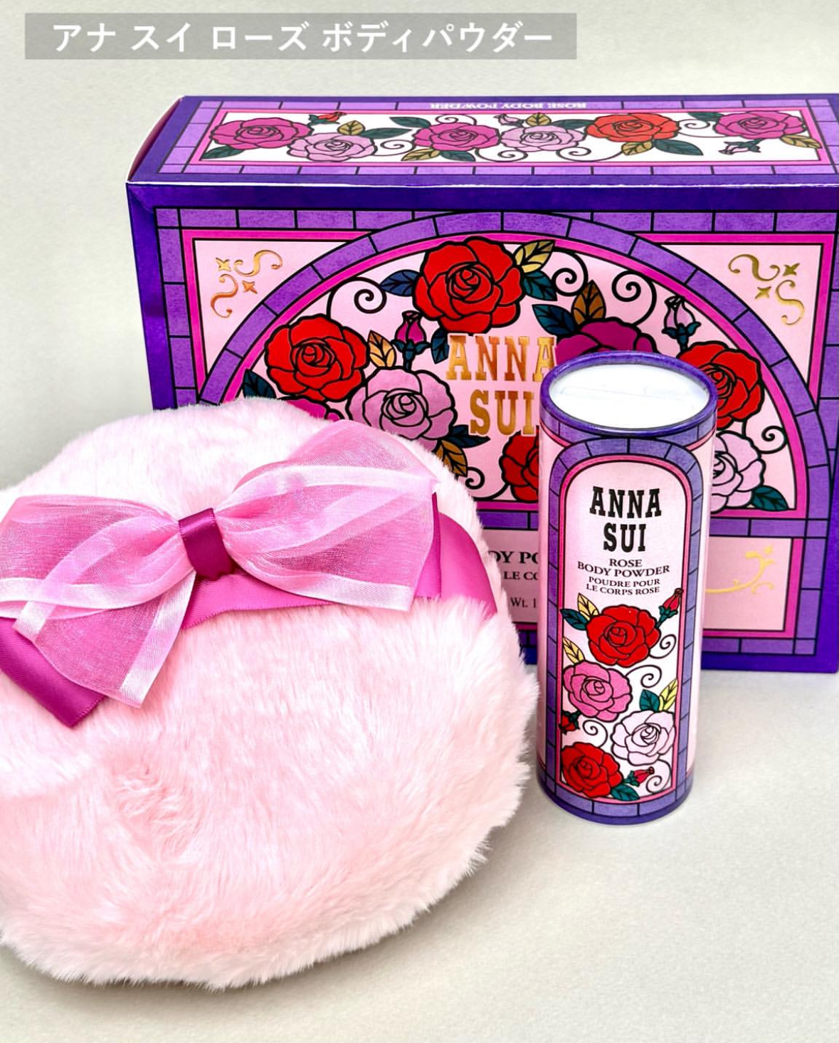 [限定] ANNA SUI Rose Body Powder 玫瑰香體粉 40g