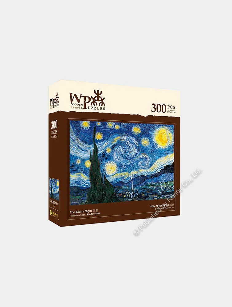 【雷諾瓦拼圖】星夜/梵谷/木質