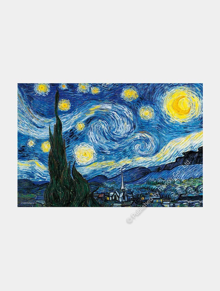 【雷諾瓦拼圖】星夜/梵谷/木質