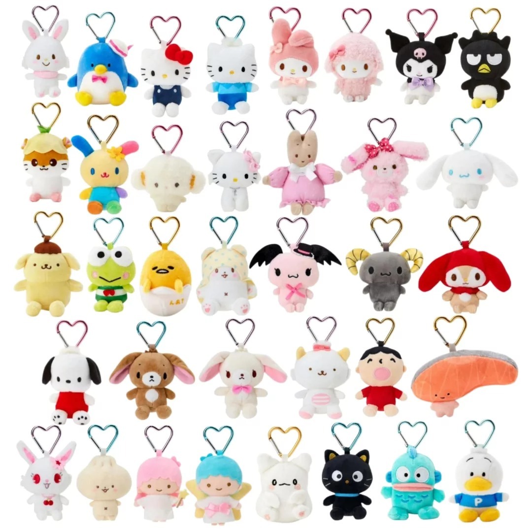 日本 Sanrio 心形爬山扣公仔匙扣