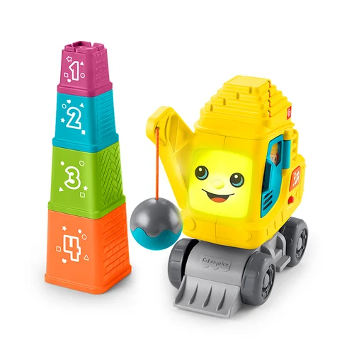 費雪 數字堆疊工程車組