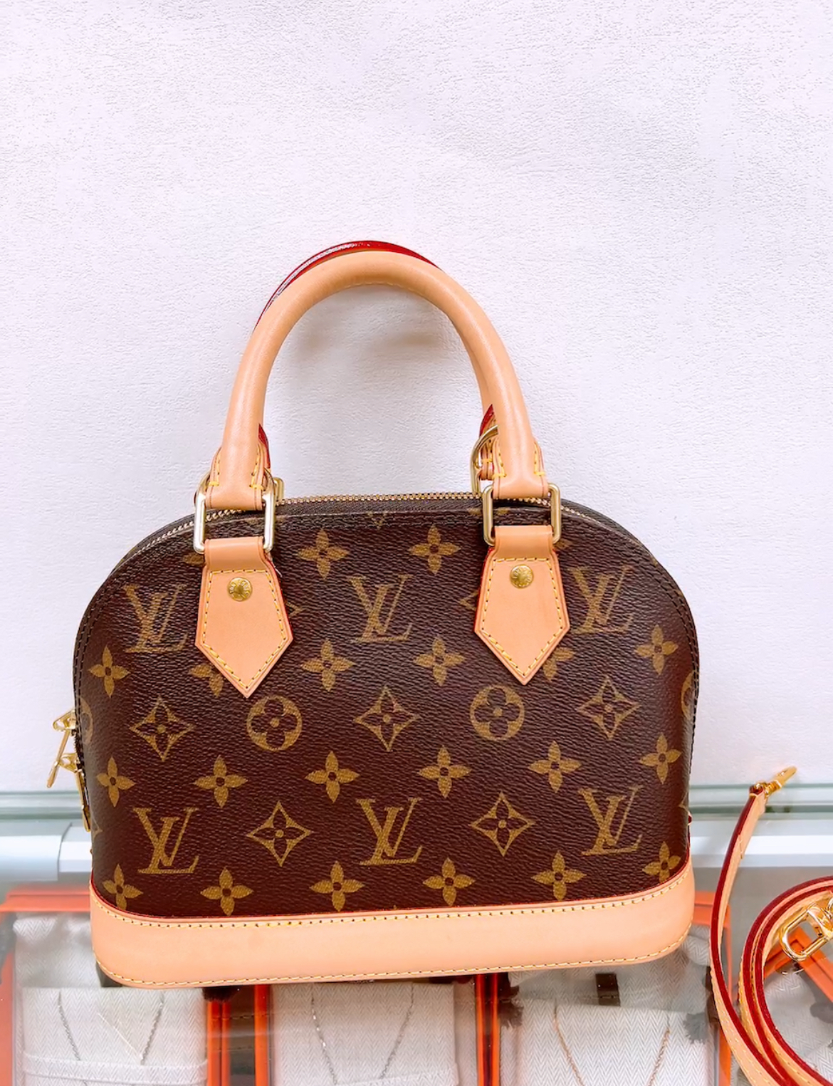 Lv alma bb brown monogram
