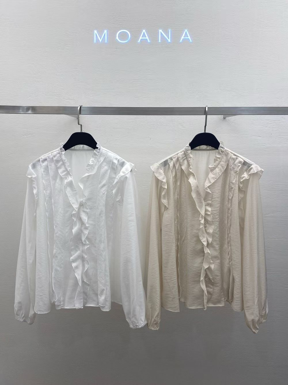 MK5015 波浪荷葉邊肌理感上衣