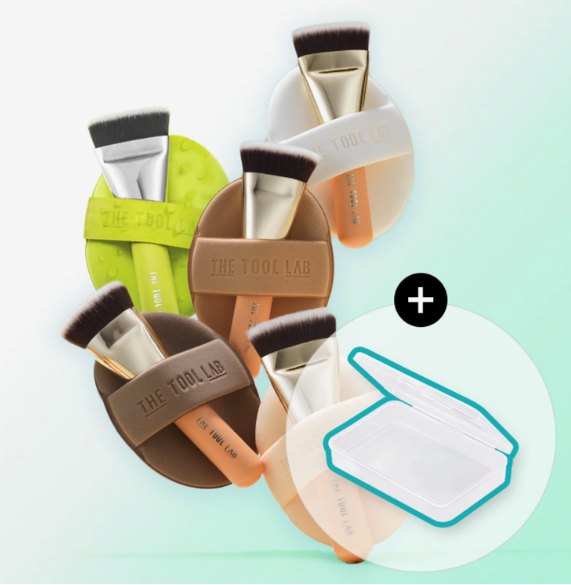 The Tool Lab 極致貼合持久套裝 Super Adhesive Duo 粉底掃101B + 粉撲 （送收納盒！）